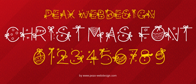 Police gratuite PW Christmas Font