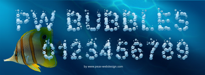 PW Bubble font