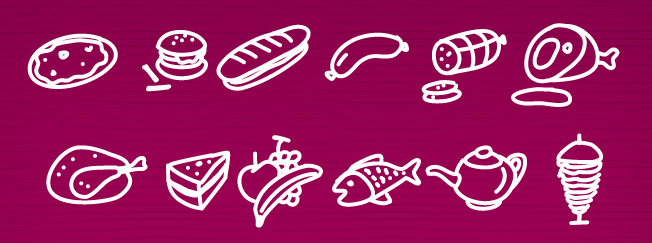 Icônes alimentaires PW Foodcons