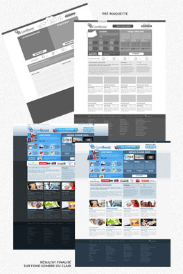 Mockups de site internet