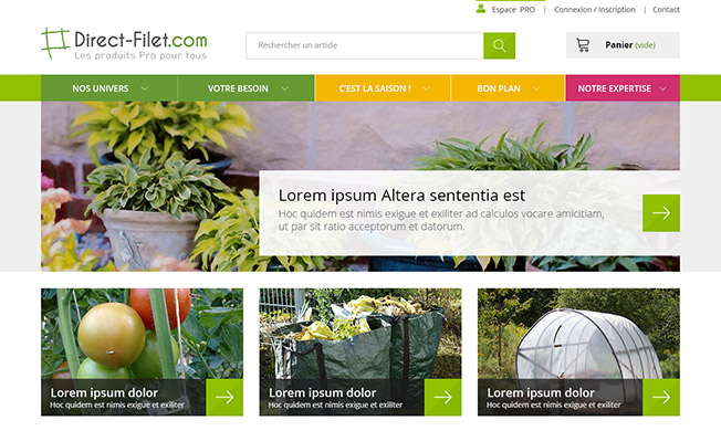 Refonte de site Ecommerce