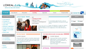 Design d'intranet d'entreprise