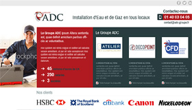Design d'une homepage de socit de services