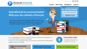 Graphisme pour site d'avocat