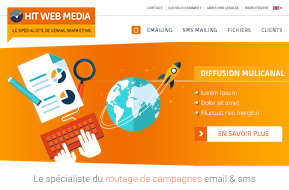 Design pour un site marketing