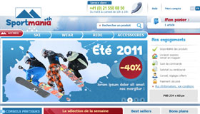 >E-commerce d'accessoires de sport